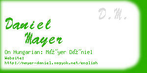 daniel mayer business card